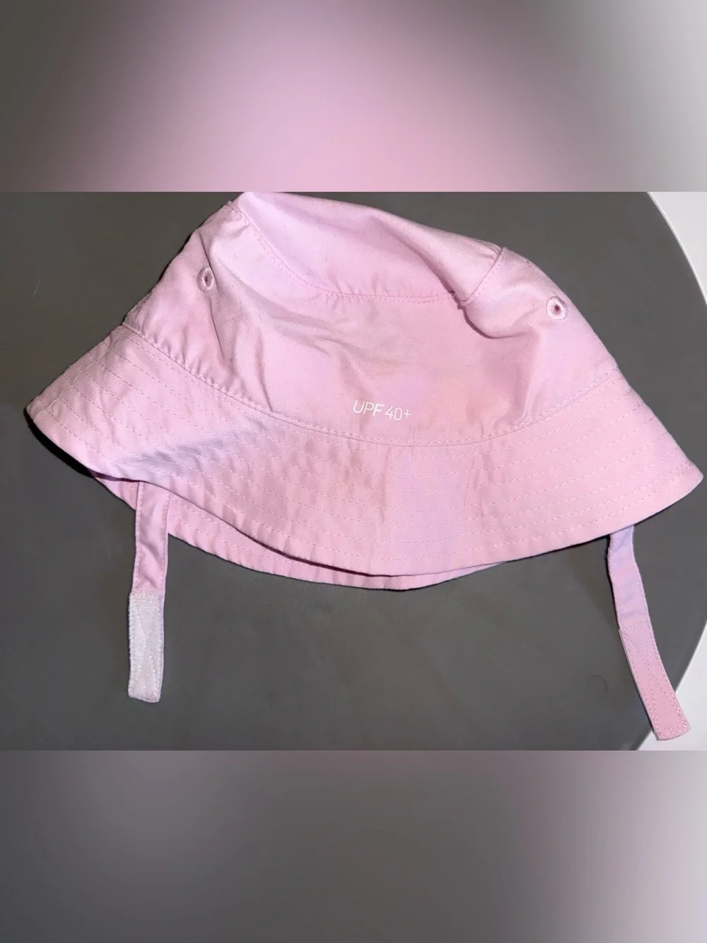 Nike Pink Kids Bucket Hat with Chin Strap